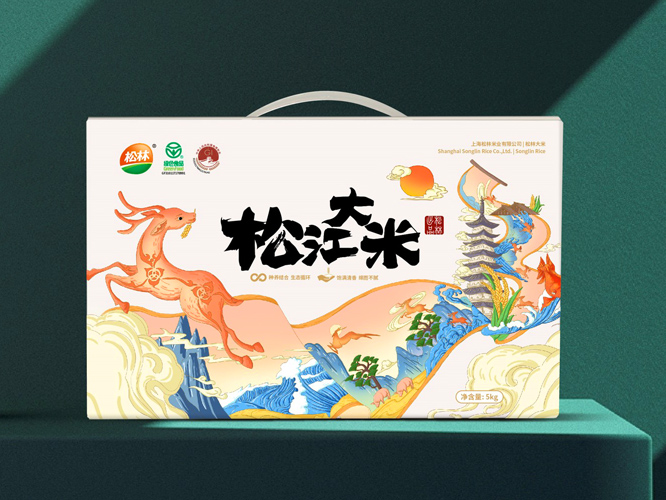 松林大米品牌策劃包裝，大米品牌設(shè)計(jì) - 上海美御