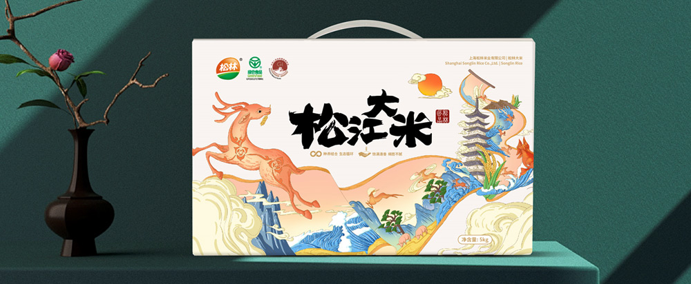 松林大米品牌策劃包裝，大米品牌設(shè)計(jì) - 上海美御