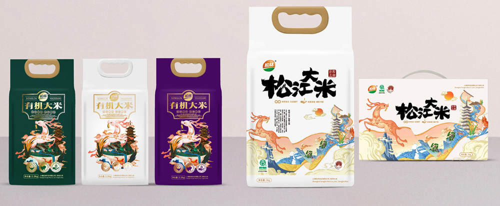 松林大米品牌策劃包裝，大米品牌設(shè)計(jì) - 上海美御